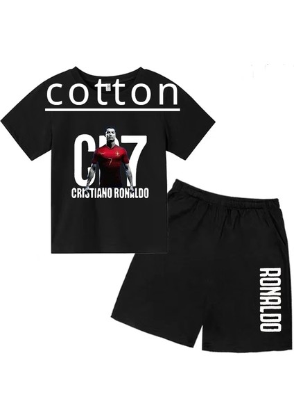 Kısa Kollu Gömlek ve Bebek Şortları, 2 -Yaylı Set, Doğum Günü Hediyesi, Cr7, Gayri Resmi, Sunshine Sportsboys Lüks Giyim Giysileri Gcolor: Bej/çocuk Boyutu: 100 (Yurt Dışından)