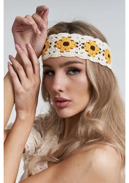 Örgü Papatya Saç Bandı fiyatları