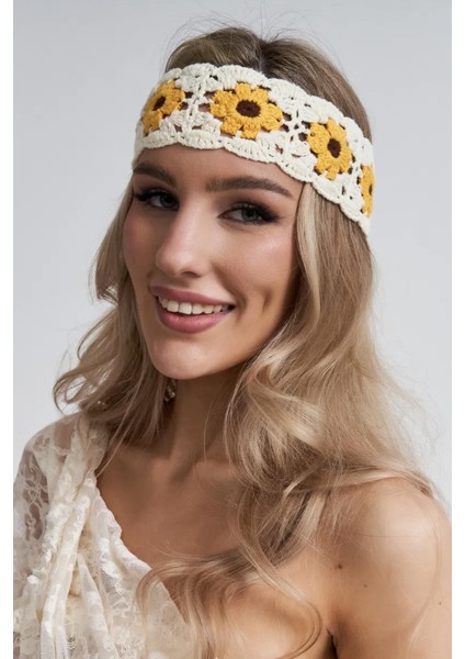 Örgü Papatya Saç Bandı fırsatları