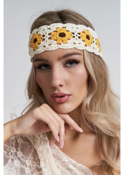 Örgü Papatya Saç Bandı indirimleri