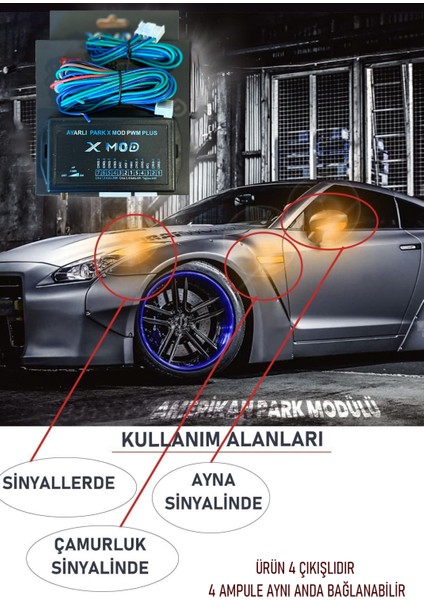 Amerikan Park Modülü Ayarlı 4 Çıkışlı Pwm Plus Yeni Ürün 2025 fiyatları