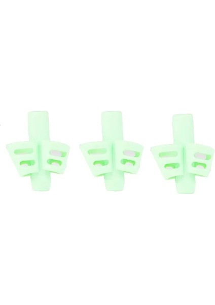 3pcs/set Yumuşak Silika Kalem Kavrama Iki Parmakla Jel Kalem Çocukları Yazma Eğitim Düzeltme Aracı Kalemler Çocuklar Için Hediyeler Tutma Renk: Toplu Yeşili 3 Adet (Yurt Dışından)