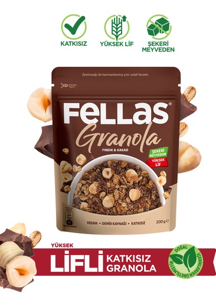 Fındık & Kakaolu Granola (200g)