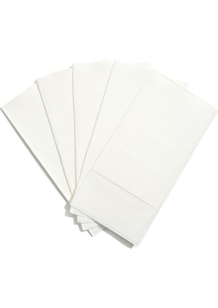 Çift Kat Beyaz Cepli Peçete 1/8 40x40 cm (Açık hali) 50 Adet modelleri