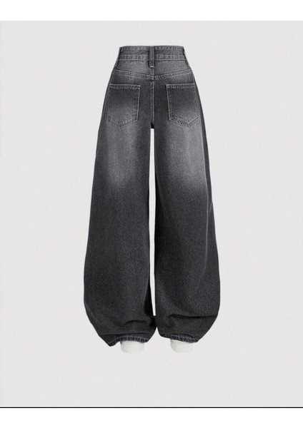 Baggy Salaş Füme Jean Pantolon