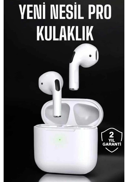 Beyaz Yeni Nesil Pro Bluetooth Kulaklık Yüksek Ses Kaliteli Anc Özelliği fiyatları