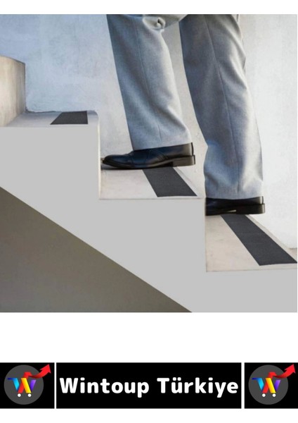 Ultra Güçlü Yapışkan Isg Iş Yeri Kaygan Zemin Merdiven Siyah Kaydırmaz Bant 50 mm x 10 Metre 3 Adet modelleri