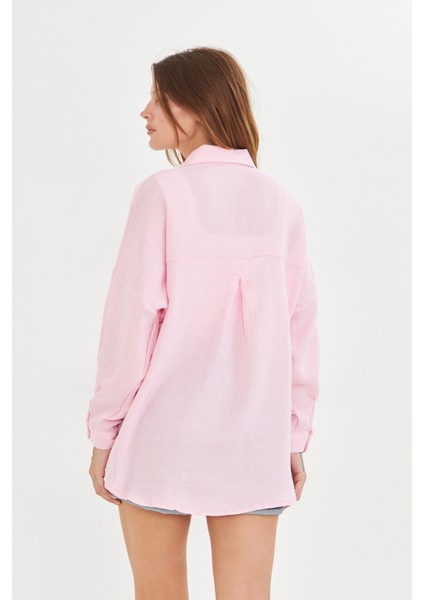 Müslin Kumaş Kadın Rahat Kesim, Oversize, Salaş Gömlek fiyatları