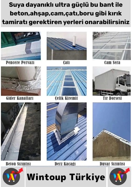 Ultra Güçlü Su Neme Dayanıklı Çok Amaçlı Montaj Onarım Izolasyon Tamir Bantı Beyaz 48 MMX10 mt 4 Adt fiyatları