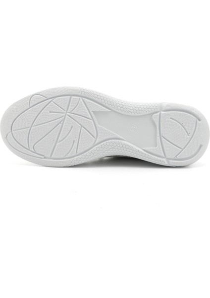 Kadın Beyaz Bağcıklı Dolgu Taban Hakiki Deri Sneaker indirimleri