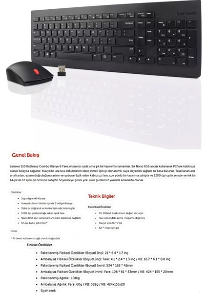 GX30Z91076 510 Klavye Mouse Set Laptop Sırt Çantası, Mousepad, Kamera Kapatıcı, Laptop Standı