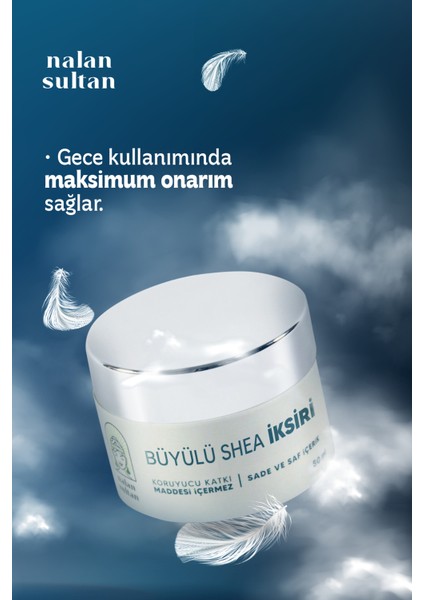 | Büyülü Shea Kremi, El Yüz Vücut Bakım Kremi, Original Shea Butter, Yüksek Onarıcı Krem (50 ml)
