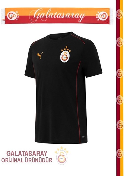 Lisanslı Siyah Puma A Takım T-Shirt Şal Atkı Hediyeli