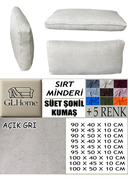 Süet Detaylı Angora Kumaş 2 Adet Sırt Minderi Kılıfı