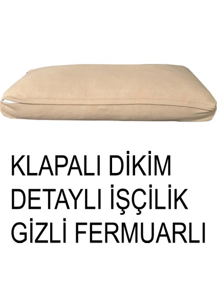 Süet Detaylı Angora Kumaş 2 Adet Sırt Minderi Kılıfı modelleri