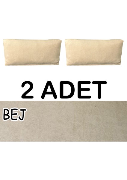 Süet Detaylı Angora Kumaş 2 Adet Sırt Minderi Kılıfı fiyatları