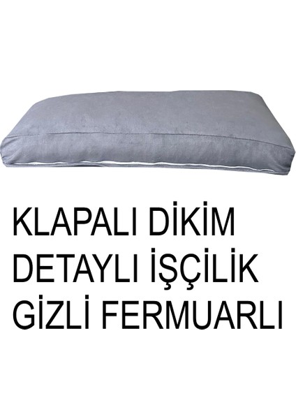 Süet Detaylı Angora Kumaş 2 Adet Sırt Minderi Kılıfı modelleri