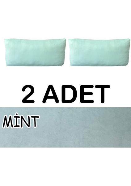 Süet Detaylı Angora Kumaş 2 Adet Sırt Minderi Kılıfı fiyatları