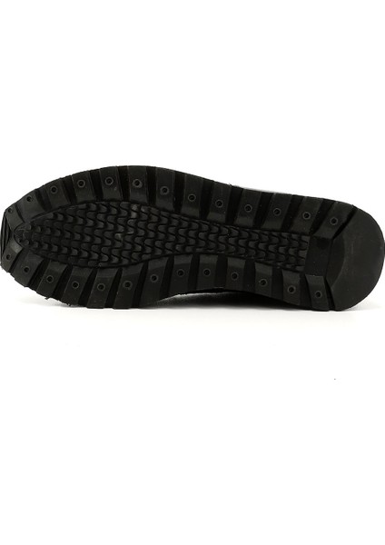 Erkek Siyah Bağcıklı Hakiki Deri Comfort Sneaker fırsatları