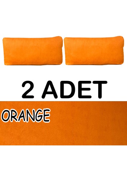 Süet Detaylı Angora Kumaş 2 Adet Sırt Minderi Kılıfı fiyatları