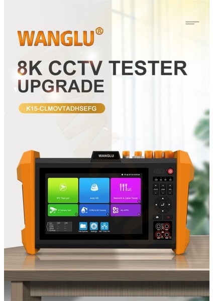 H.265 Işlemcili 7 Inç Cctv Teste Sfp Optik Modül Ahd Cvı Tvı Sdı Ip Kamera Test Cihazı Ipc Test fiyatları