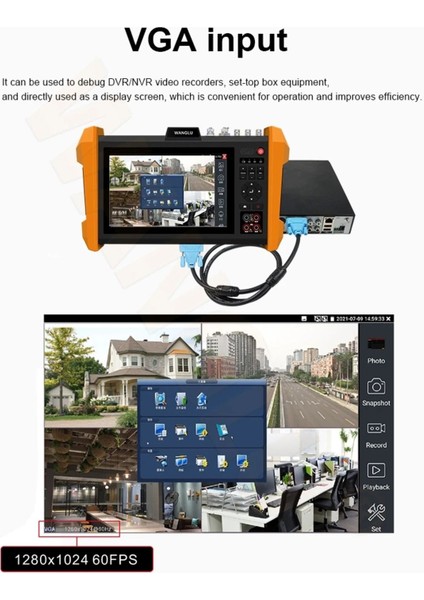 H.265 Işlemcili 7 Inç Cctv Teste Sfp Optik Modül Ahd Cvı Tvı Sdı Ip Kamera Test Cihazı Ipc Test indirimleri