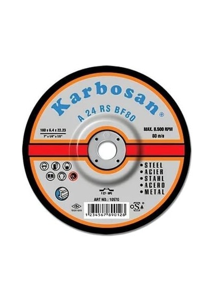 180X8 Nk Taşlama Taşı-5'li Paket