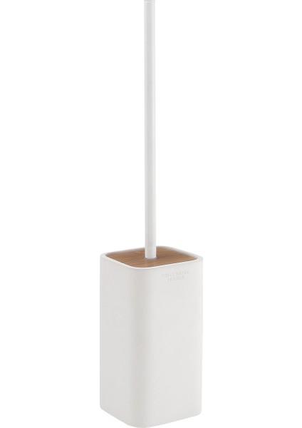 Ninfea Tuvalet Fırçalık, Tezgah Üstü - Beyaz