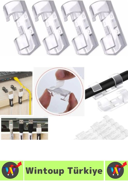 Kendinden Yapışkanlı Telefon Şarj Kablosu Dağınıklık Önleyen Pratik Kablo Sabitleyici Klips 20 Adet fiyatları