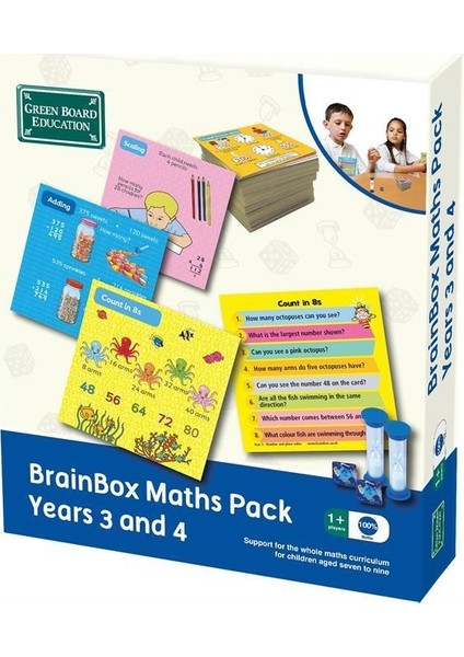 BrainBox Matematik Paketi 3-4 (Maths Pack Years 3 and 4) - İngilizce