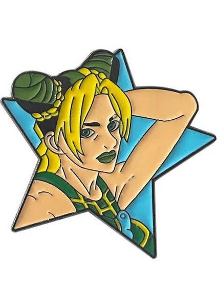 Jojo Tuhaf Macera Pimleri Broş Kujo Jotaro Jolyne Figürler Sırt Çantası Kıyleri Için Metal Rozet Broşlar Noel Hediyesi Metal Renk: X00310-03 (Yurt Dışından)