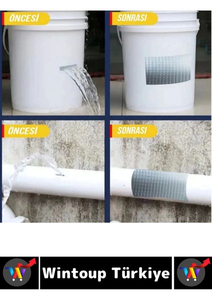 Uzun Ömürlü Su Nem Küfe Dayanıklı Çok Amaçlı Beyaz Montaj Onarım Tamir Bantı 48 mm x 10 Metre 2 Adet modelleri