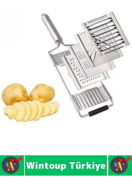 Ergonomik Kaymaz Meyve Sebze Jülyen Dilim Rendeleme Dilimleme Mutfak Değiştirilebilir 4lü El Rendesi fırsatları