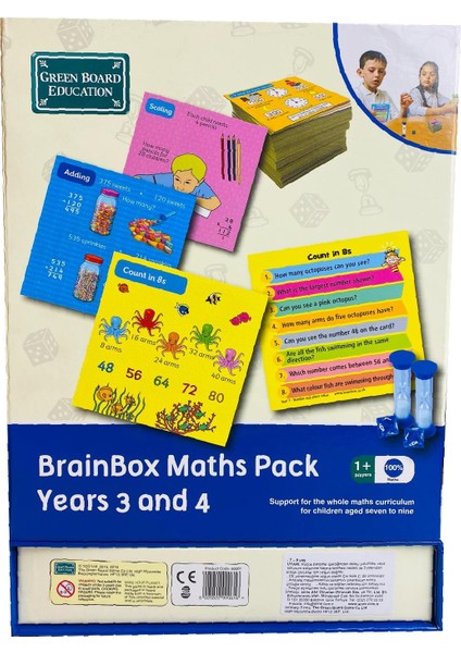 BrainBox Matematik Paketi 3-4 (Maths Pack Years 3 and 4) - İngilizce
