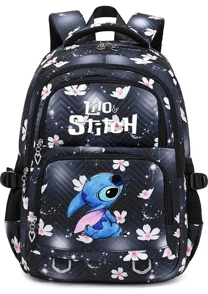 Lilo Stitch Büyük Kapasiteli Sırt Gündüz Hafif Okul Gündelik Seyahat Sırt Kadınlar Için Kızlar Kalem Öğle Yemeği Renk: 1pcs Sırt (Yurt Dışından)
