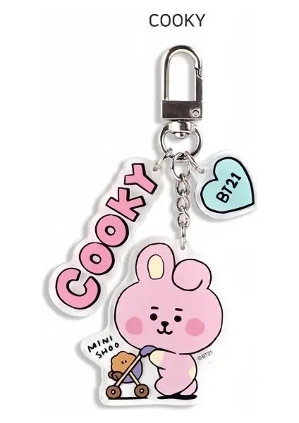 Kawaii BT21 Anahtarlık Bebek Kolye Bts Karikatür Anime Sevimli Rj Tata Koya Akrilik Sırt Çantası Kolye Çevresinde Hediye Kol: A2 (Yurt Dışından)