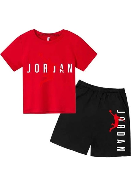 Çocuklar Yaz Boş Zaman Mektubu Baskısı 2pcs Yumuşak Tişörtler+Pantolonlar 3-12 Yaşın (Yurt Dışından)