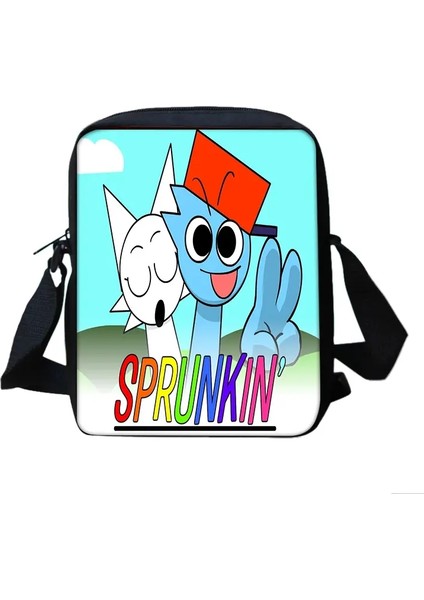 Karikatür Anime Sprunki Erkek Kız Kızlar Baskılı Omuz Çantası Çocuk Günlük Tote Telefon Çantası Erkek Kadın Alışveriş Çantası En Iyi Doğum Günü Hediye Renk: 3 (Yurt Dışından)