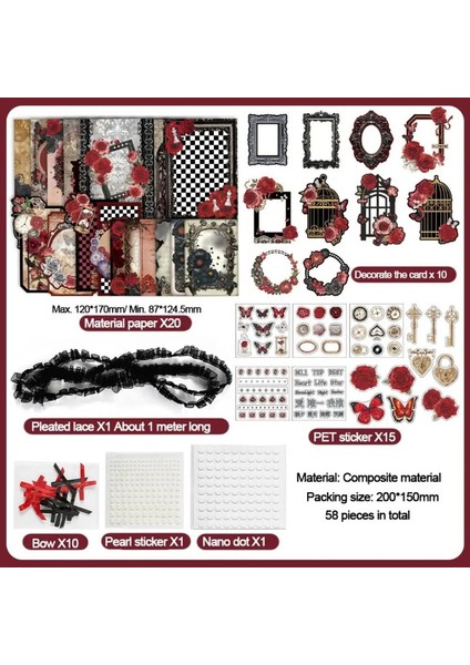 Kağıt Çıkartmalar Dıy Itabag E Malzeme Retro Dantel Şerit Itabag Dekor Dıy Malzeme Yaratıcı Renkli Renkli: Mavi (Yurt Dışından)