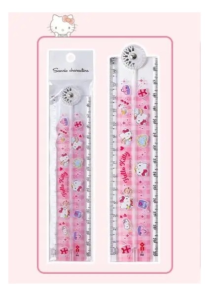 1pcs Sanrio Kuromi Görüntü Dönen Katlanır Cetvel 30CM Karikatür Çocuk Ilköğretim Okulu Öğrencisi Çok Fonksiyonel Cetvel Stiltycolor: YZ8116-KITTY (Yurt Dışından)