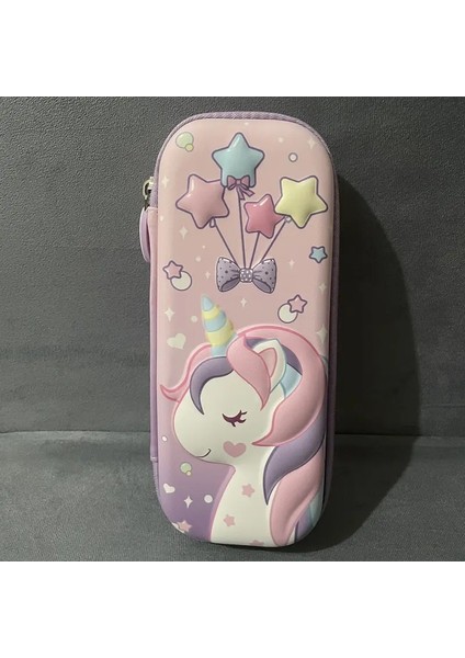 3D Kalem Kutusu Eva Karikatür Tasarım Kalemi Kılıf Pembe Unicorn Pembe Pensil Tutucu Hediye Poşeti Silgi Sevimli Kırtasiye Yıldızları Ay Organizercolor: Pembe Unicorn (Yurt Dışından)
