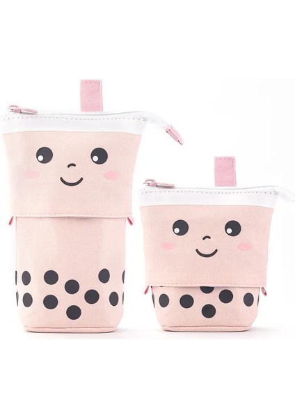 Kalem Sahibi Organizatör Pensil Kasası Sevimli Ayarlanabilir Kadife Kalem Çantası Pu Fermuar Kawaii Kırtasiye Alet Depolama Okul Malzemeleri Renk: Yüz Pembesi (Yurt Dışından)