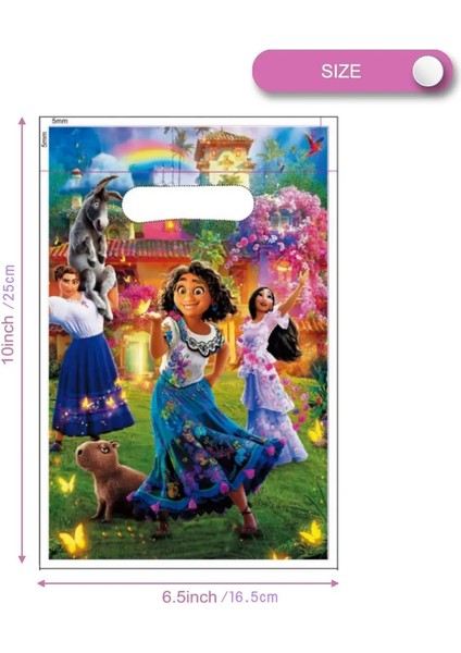 Disney Encanto Mirabel Doğum Günü Dekor Isabell Şeker Paketi Kurabiye Bebek Duş Çocuk Kızları Dıy Hediyeleri Parti Maddeleri: Stil 4/kapasite: 10 Pcs (Yurt Dışından)