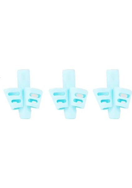 3pcs/set Yumuşak Silika Kalem Kavrama Iki Parmaklı Jel Kalem Çocukları Yazma Eğitim Düzeltme Aracı Kalemler Çocuklar Için Hediye Tutma Renk: Toplu Mavi 3 Adet 3 Adet (Yurt Dışından)
