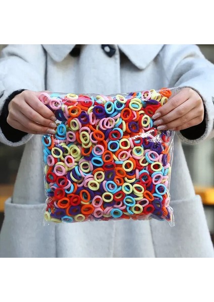 50PCS/ÇANTA Renkli Temel Naylon Ealstic Saç Bağları Kızlar At Kuyruğu Tutma Scrunchie Lastik Band Çocuk Moda Saç Aksesuarları: 2893-37/BEDEN: 50 Adet (Yurt Dışından)