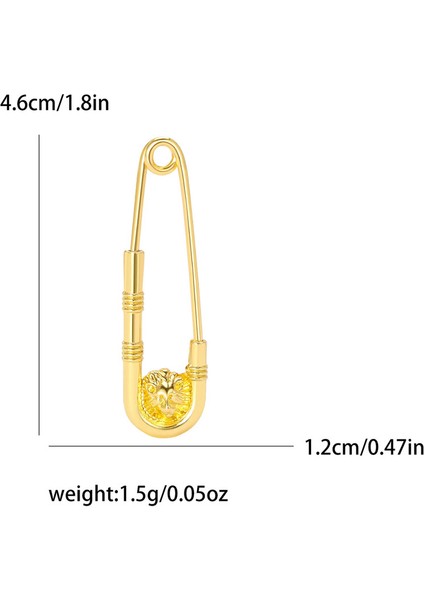 Kadınlar Için Modaya Uygun Medusa Pimleri Unisex Vintage Aslan Broşlar Sırt Çantası Eşarp Arkadaşları Hediyeler Mücevher Aksesuarları Metal Renk: 4326GOLDEN-S (Yurt Dışından)