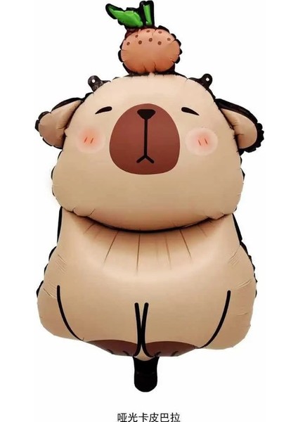 Karikatür Capya Tema Sofra Seti Çocuklar Doğum Günü Partisi Çanta Kek Topper Masa Örtüsü Balon Dekor Kızlar Hayvan Subyficecolor: Balon-1pc (Yurt Dışından)