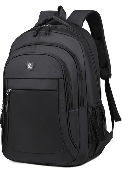 Sırt Çantası Erkek ve Kadın Oxford Bezi Backpack Büyük Kapasite Ortaokul Öğrenci Sırt Çantası Erkek Seyahat Backpackcolor: Siyah (Yurt Dışından)