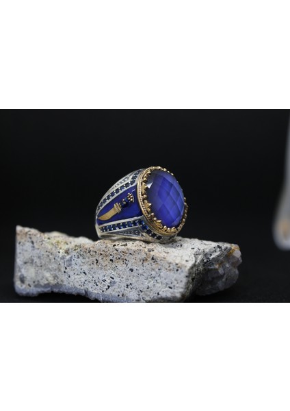 925 Ayar Erkek Gümüş Yüzük – Sultan Kılıcı Sanatsal Işçilik fiyatları