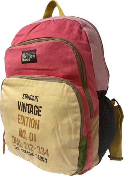 Kaliteli Renkli Vintage Disayn Sırt Gezi Okul Seyahat Çantası 30 cm x 42 cm fırsatları